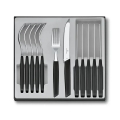 Victorinox - Sada príborov SWISS MODERN 12 ks čierna
