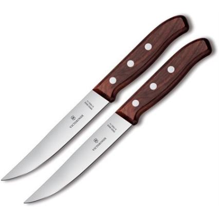 Victorinox - Sada steakových nožov WOOD 14 cm, 2 ks, javor