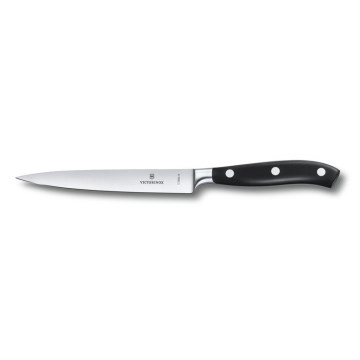 Victorinox - Špikovací kuchynský nôž GRAND MAITRE 15 cm, čierny
