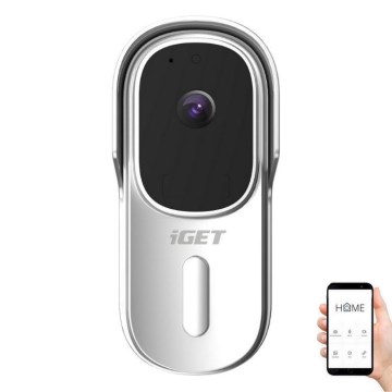 Videovrátnik s pohybovým senzorom Full HD 1080p 5200 mAh IP65 Wi‑Fi Tuya biela