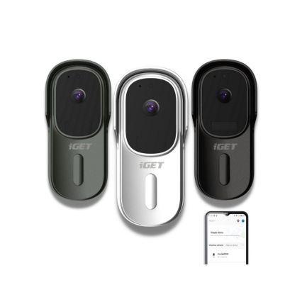 Videovrátnik s pohybovým senzorom Full HD 1080p 5200 mAh IP65 Wi‑Fi Tuya biela