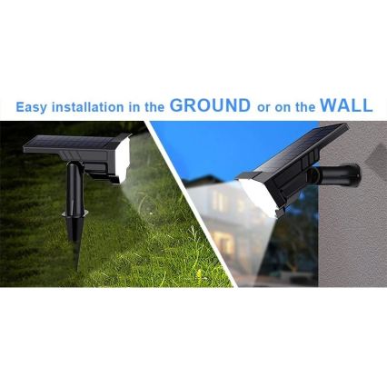 Viking - LED Solárna lampa LED/1W/3,7V IP65 6000K 2200 mAh