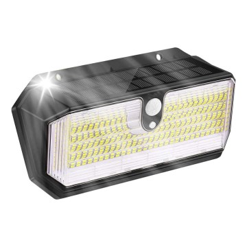 Viking - LED Solárne nástenné svietidlo so senzorom LED/2W/3,7V IP65 6000K 2200 mAh