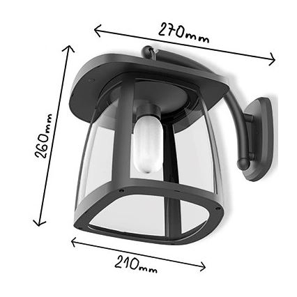 Viking - LED stmievateľné solárne nástenné svietidlo LED/2W/3,7V IP54 4000K 2000 mAh