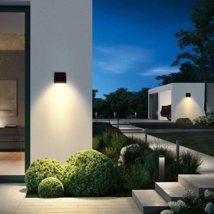 Viking - stmievateľné solárne LED nástenné svietidlo so senzorom LED/2W/3,7V IP54 4000K 2000 mAh