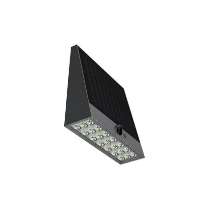 Viking - stmievateľné solárne LED nástenné svietidlo so senzorom LED/2W/3,7V IP54 4000K 2000 mAh