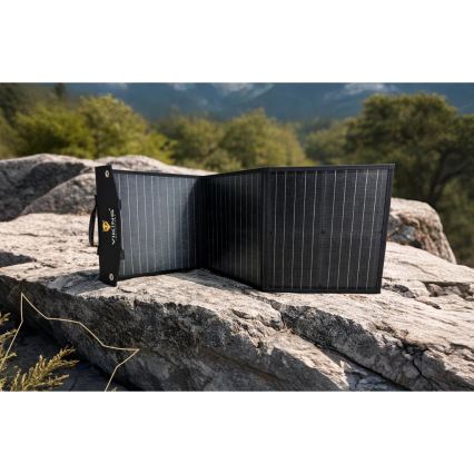 Viking - Solárny panel USB Power Delivery 60W/20V IPX4 čierny