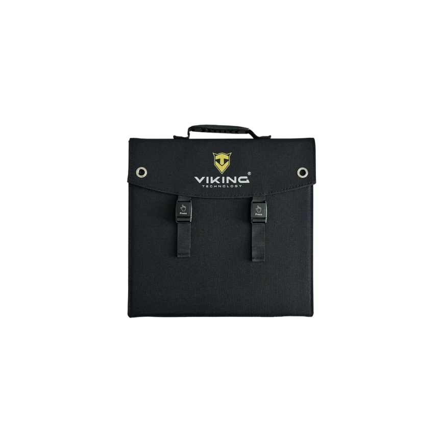 Viking - Solárny panel USB Power Delivery 60W/20V IPX4 čierny
