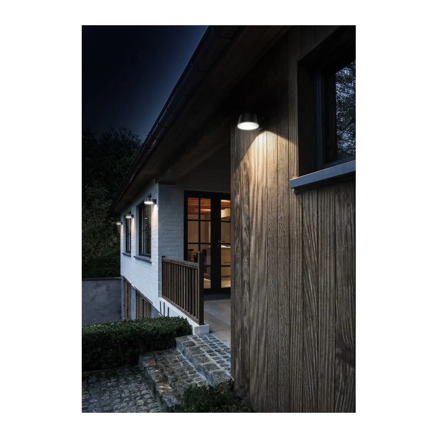 Viking - LED stmievateľné solárne nástenné svietidlo so senzorom LED/1W/3,7V IP44 4000K 2000 mAh