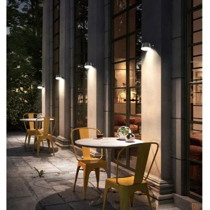 Viking - LED stmievateľné solárne nástenné svietidlo so senzorom LED/1W/3,7V IP44 4000K 2000 mAh