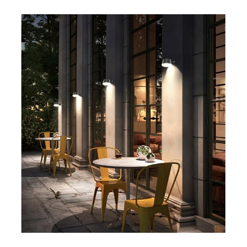 Viking - LED stmievateľné solárne nástenné svietidlo so senzorom LED/1W/3,7V IP44 4000K 2000 mAh