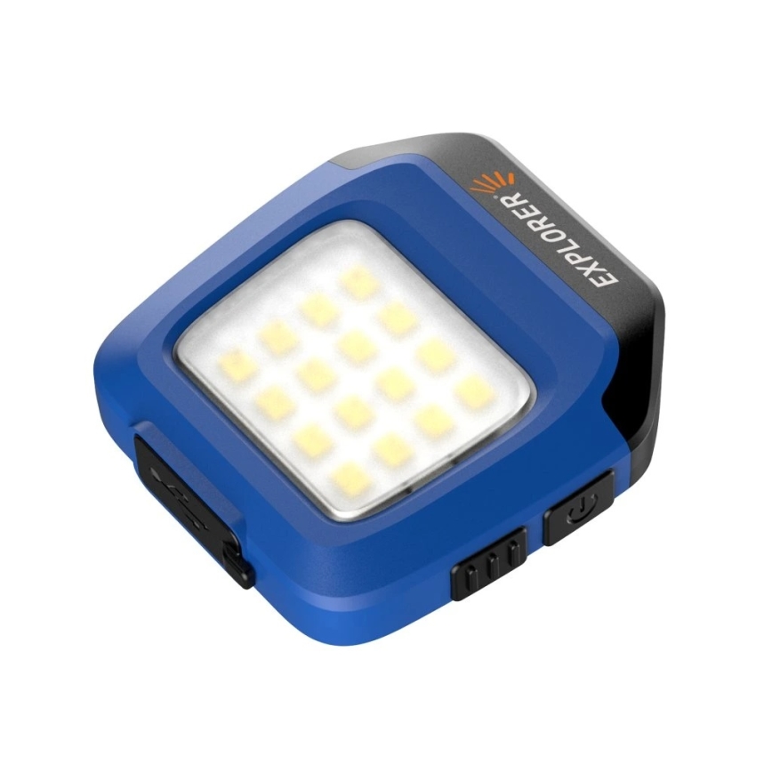 Viking - LED stmievateľná nabíjateľná baterka so senzorom a červeným svetlom LED/5V IPX4 200 lm 500 mAh
