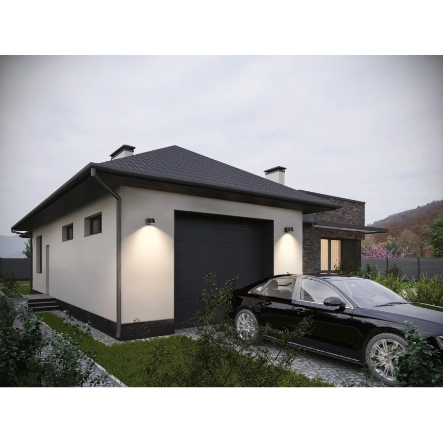 Viking - LED stmievateľné solárne nástenné svietidlo s čidlom LED/1W/3,7V IP44 4000K 2000 mAh