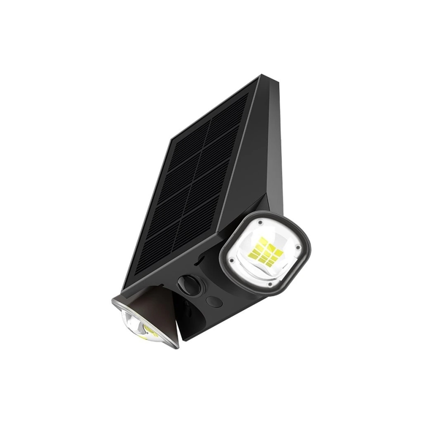 Viking - LED stmievateľné solárne nástenné flexibilné svietidlo so snímačom LED/1,3W/3,7V IP44 4000K 2000 mAh
