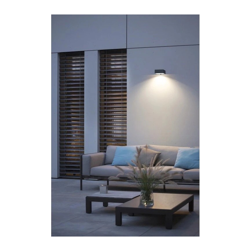 Viking - stmievateľné solárne LED nástenné svietidlo s čidlom LED/2W/3,7V IP65 4000K 2000 mAh