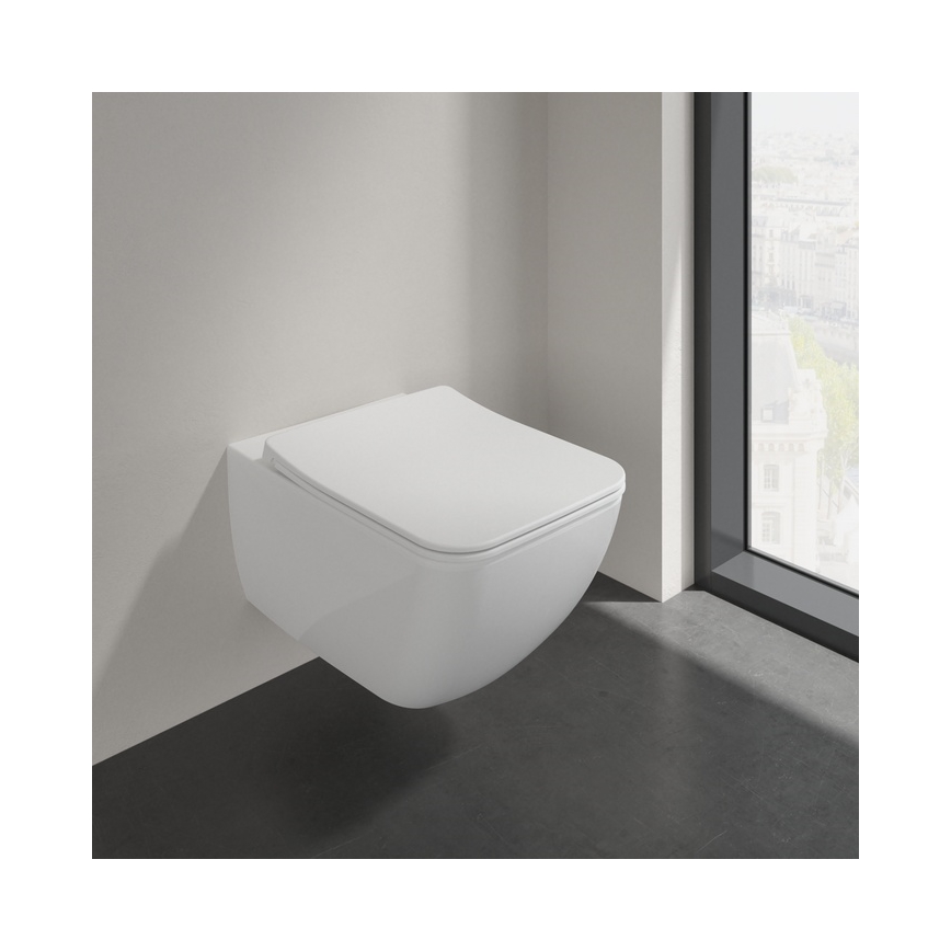 Villeroy & Boch 4611RLR1 - Závesné WC so sedátkom SoftClose VENTICELLO keramika/biela