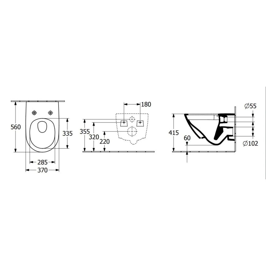 Villeroy & Boch 4670T0T2 - Závesné WC SUBWAY 3.0 keramika/biela