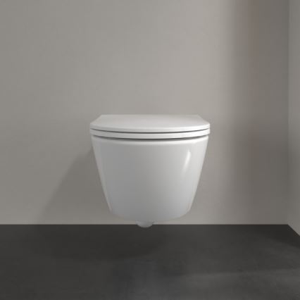 Villeroy & Boch 4670T901 - Závesné WC so sedátkom SoftClose SUBWAY 3.0 keramika/biela