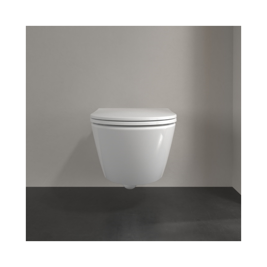 Villeroy & Boch 4670T901 - Závesné WC so sedátkom SoftClose SUBWAY 3.0 keramika/biela