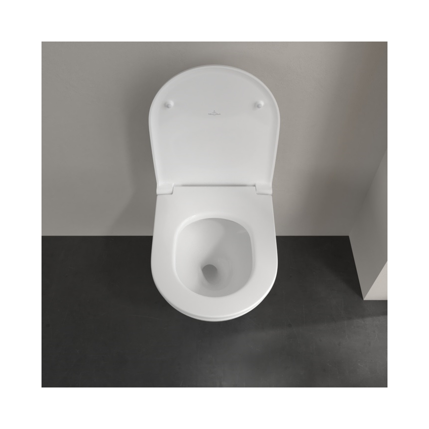 Villeroy & Boch 4670T901 - Závesné WC so sedátkom SoftClose SUBWAY 3.0 keramika/biela