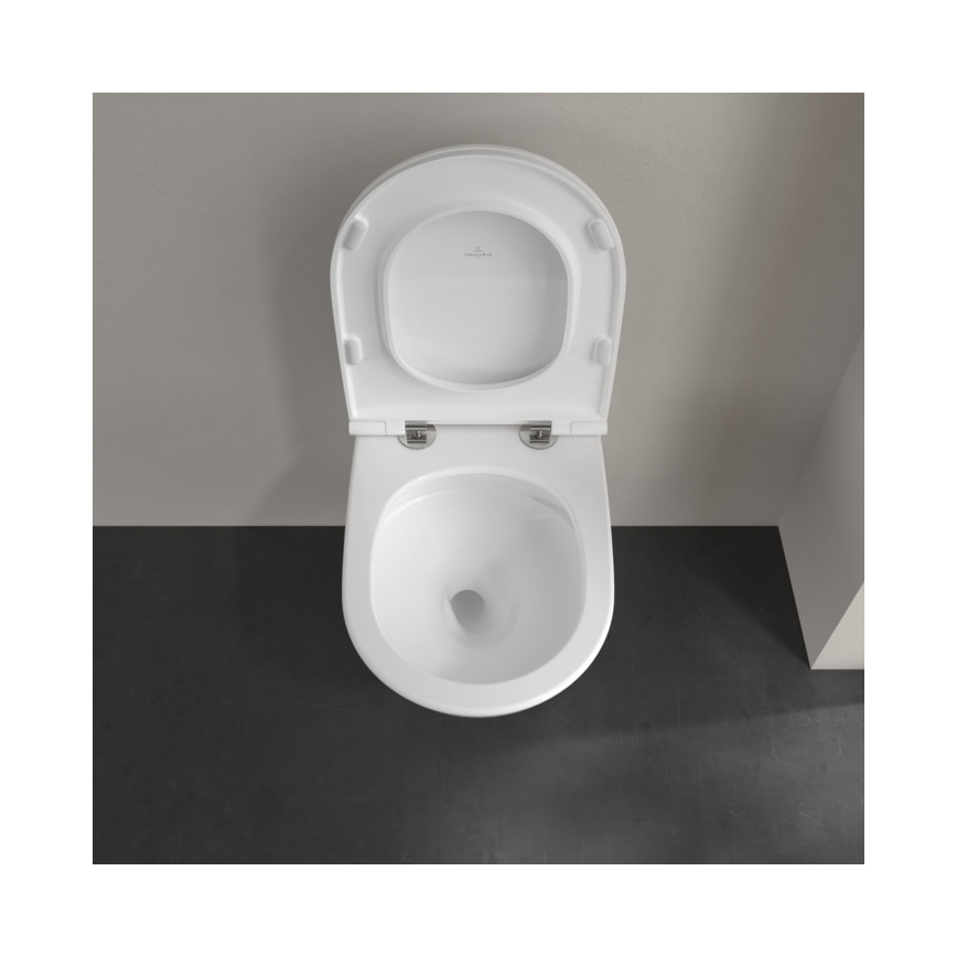 Villeroy & Boch 4670T901 - Závesné WC so sedátkom SoftClose SUBWAY 3.0 keramika/biela