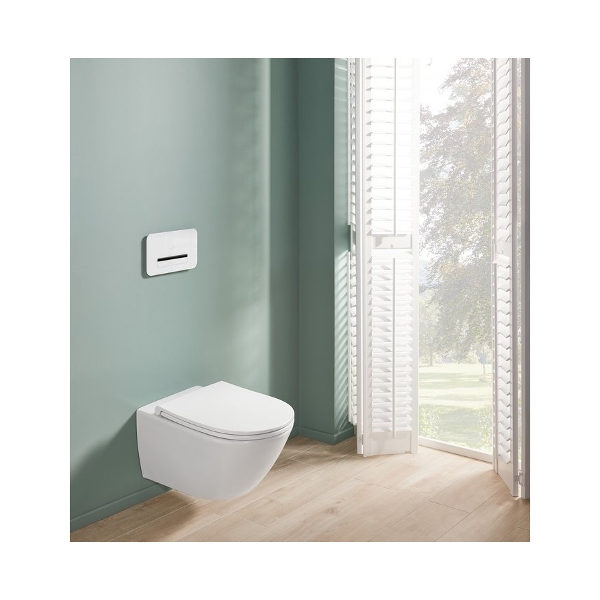 Villeroy & Boch 4670T901 - Závesné WC so sedátkom SoftClose SUBWAY 3.0 keramika/biela