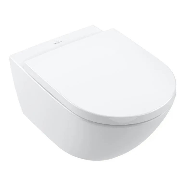Villeroy & Boch 4670TSR1 - Závesné WC so sedátkom SoftClose SUBWAY 3.0 keramika/biela