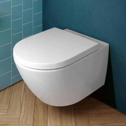 Villeroy & Boch 4670TSR1 - Závesné WC so sedátkom SoftClose SUBWAY 3.0 keramika/biela