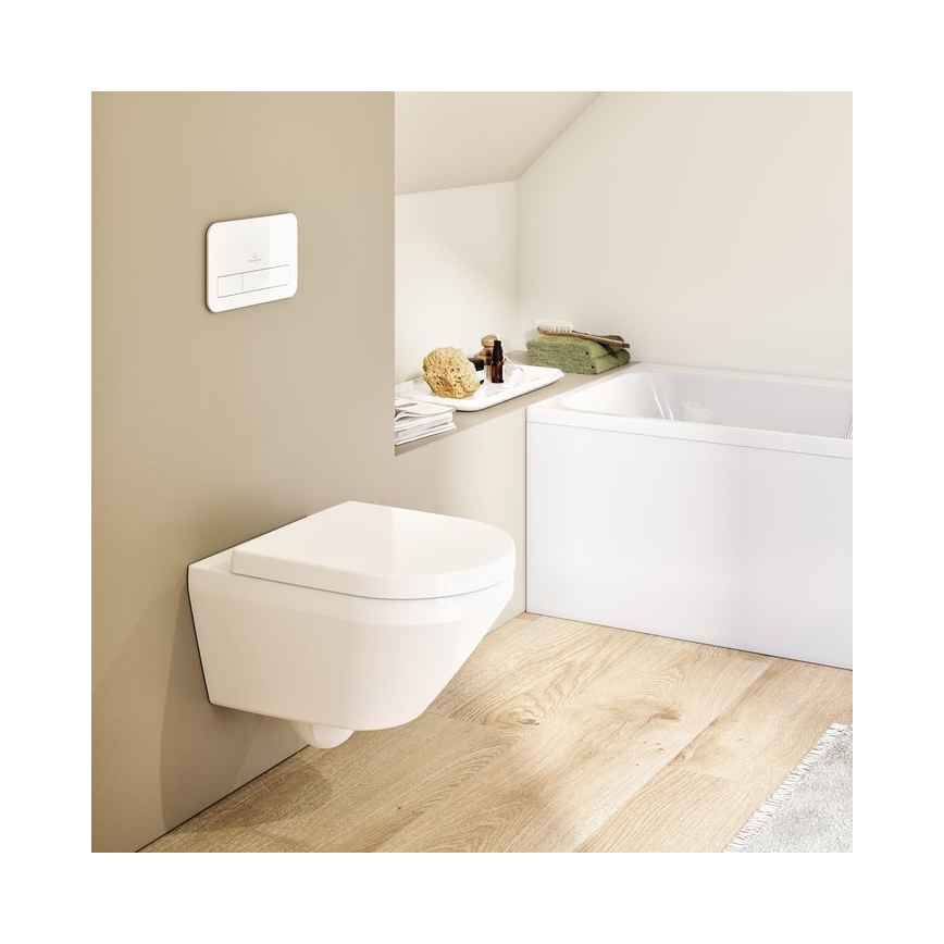 Villeroy & Boch 4694CLR1 - Závesné WC ARCHITECTURA s toaletným sedadlom SoftClose keramika/biela