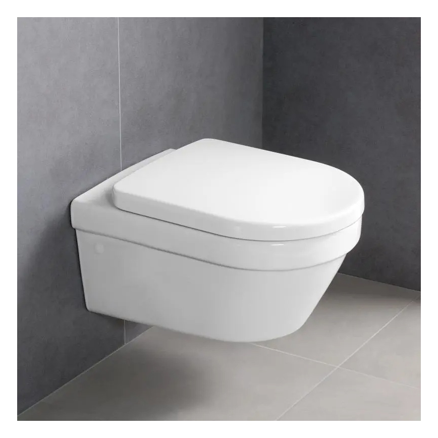 Villeroy & Boch 4694HRR1 - Závesné WC so sedadlom SoftClose ARCHITECTURA keramika/biela