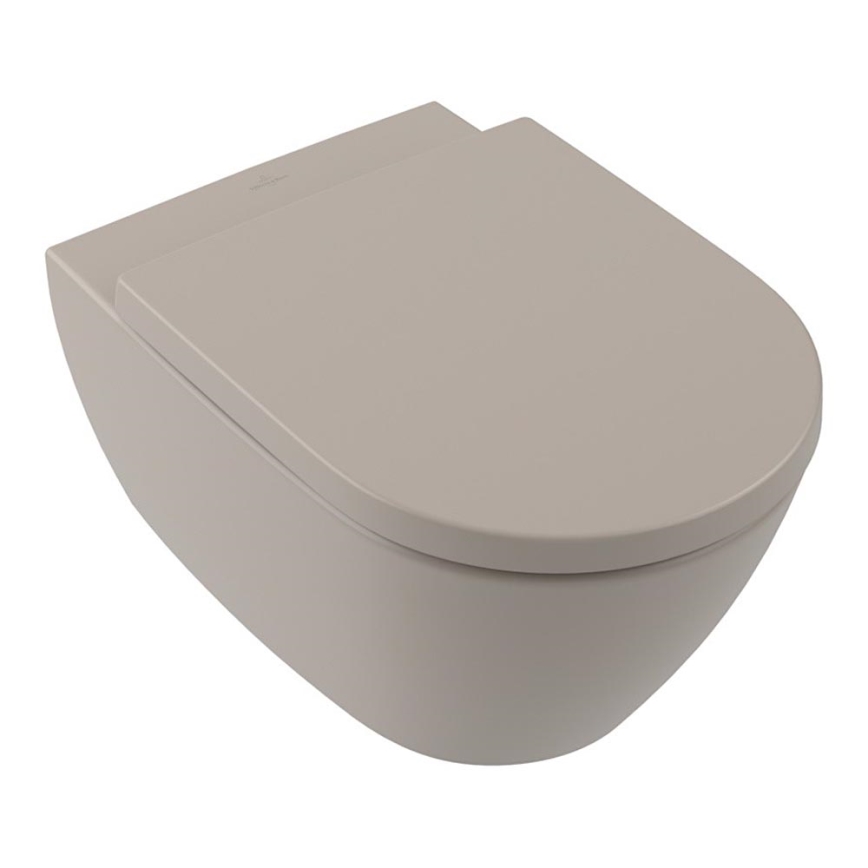 Villeroy & Boch 5614R0AM - Závesné WC SUBWAY 2.0 keramika/béžová