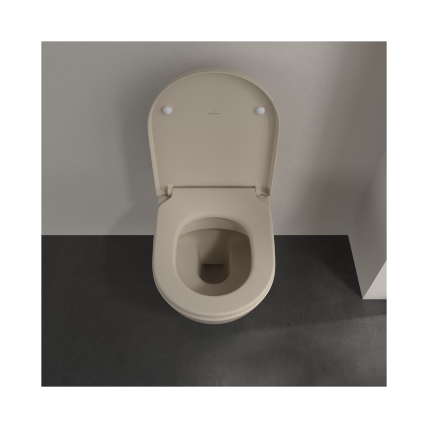 Villeroy & Boch 5614R0AM - Závesné WC SUBWAY 2.0 keramika/béžová