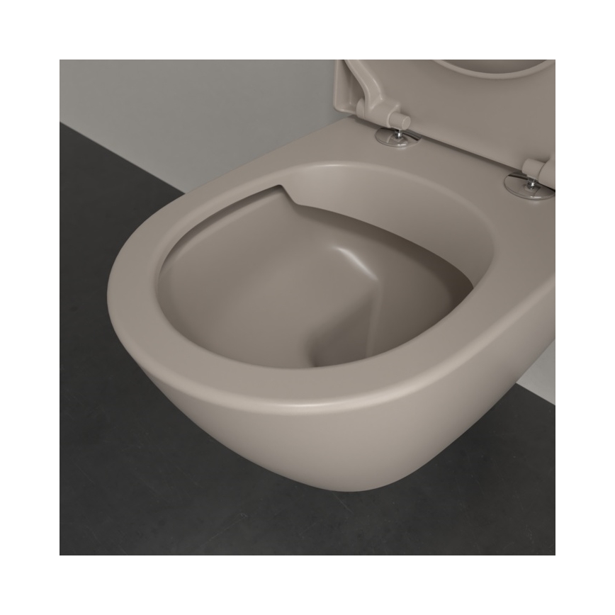 Villeroy & Boch 5614R0AM - Závesné WC SUBWAY 2.0 keramika/béžová