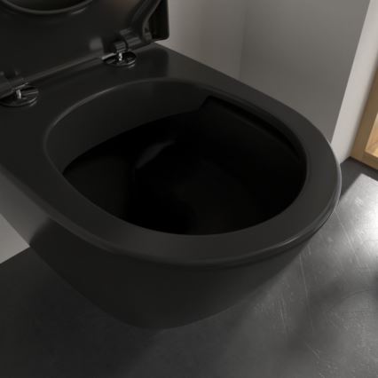 Villeroy & Boch 5614R0R7 - Závesné WC SUBWAY keramika/čierna