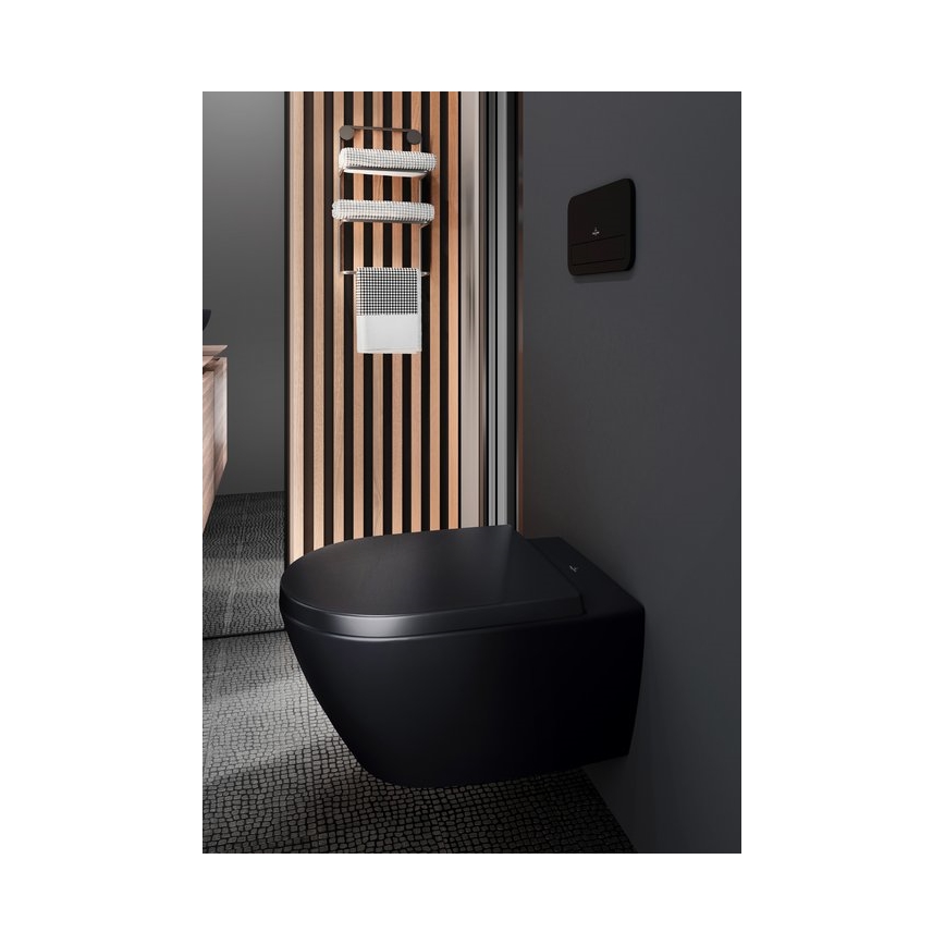 Villeroy & Boch 5614R0R7 - Závesné WC SUBWAY keramika/čierna