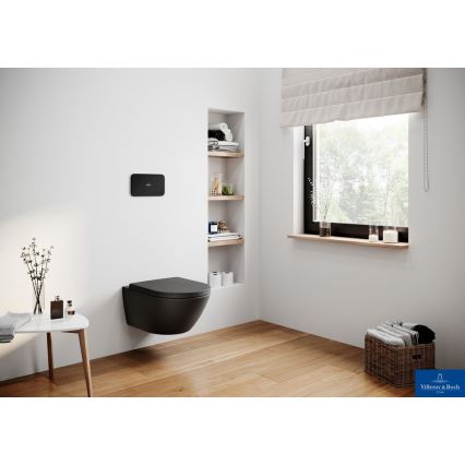 Villeroy & Boch 5614R0R7 - Závesné WC SUBWAY keramika/čierna