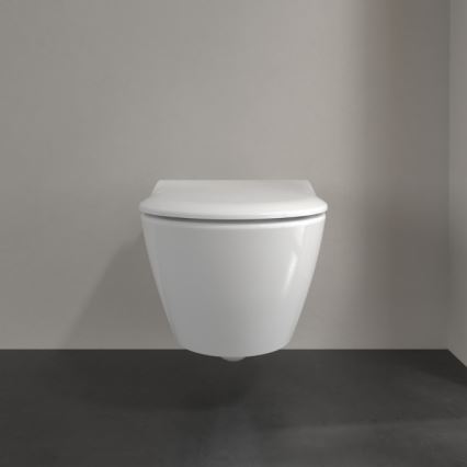 Villeroy & Boch 5614R201 - Závesné WC s WC sedátkom SoftClose SUBWAY 2.0 keramika/biela