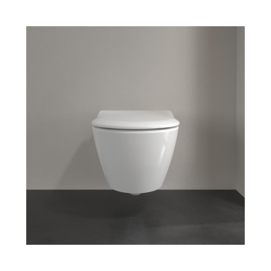 Villeroy & Boch 5614R201 - Závesné WC s WC sedátkom SoftClose SUBWAY 2.0 keramika/biela