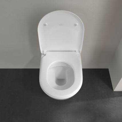 Villeroy & Boch 5614R201 - Závesné WC s WC sedátkom SoftClose SUBWAY 2.0 keramika/biela