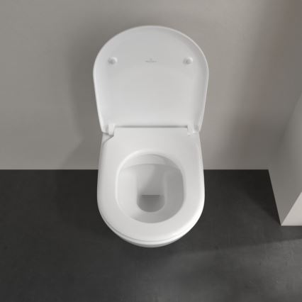Villeroy & Boch 5614R2R1 - Závesné WC s WC sedadlom SoftClose SUBWAY 2.0 keramika/biela