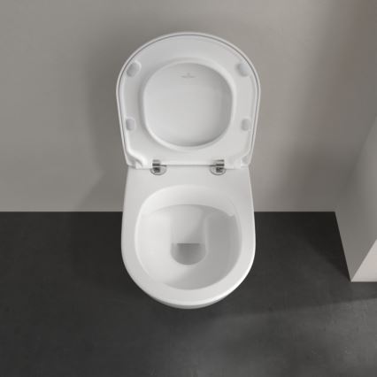 Villeroy & Boch 5614R2R1 - Závesné WC s WC sedadlom SoftClose SUBWAY 2.0 keramika/biela