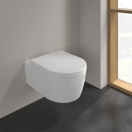 Villeroy & Boch 5656HRR1 - Závesné WC so sedátkom SoftClose AVENTO keramika/biela