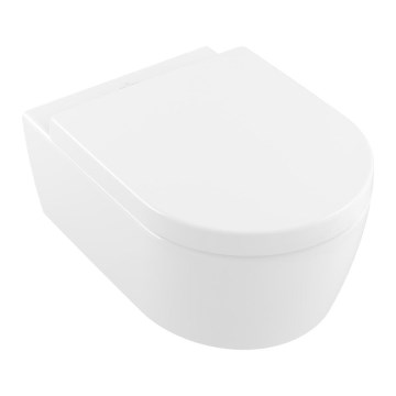Villeroy & Boch 5656HRRW - Závesné WC so sedátkom SoftClose AVENTO keramika/biela
