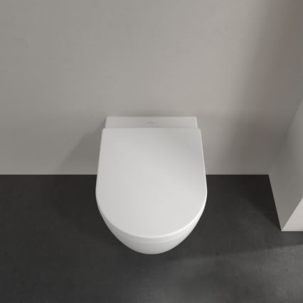 Villeroy & Boch 5656HRRW - Závesné WC so sedátkom SoftClose AVENTO keramika/biela
