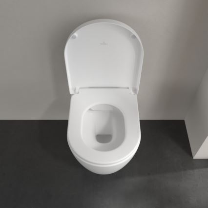 Villeroy & Boch 5656HRRW - Závesné WC so sedátkom SoftClose AVENTO keramika/biela
