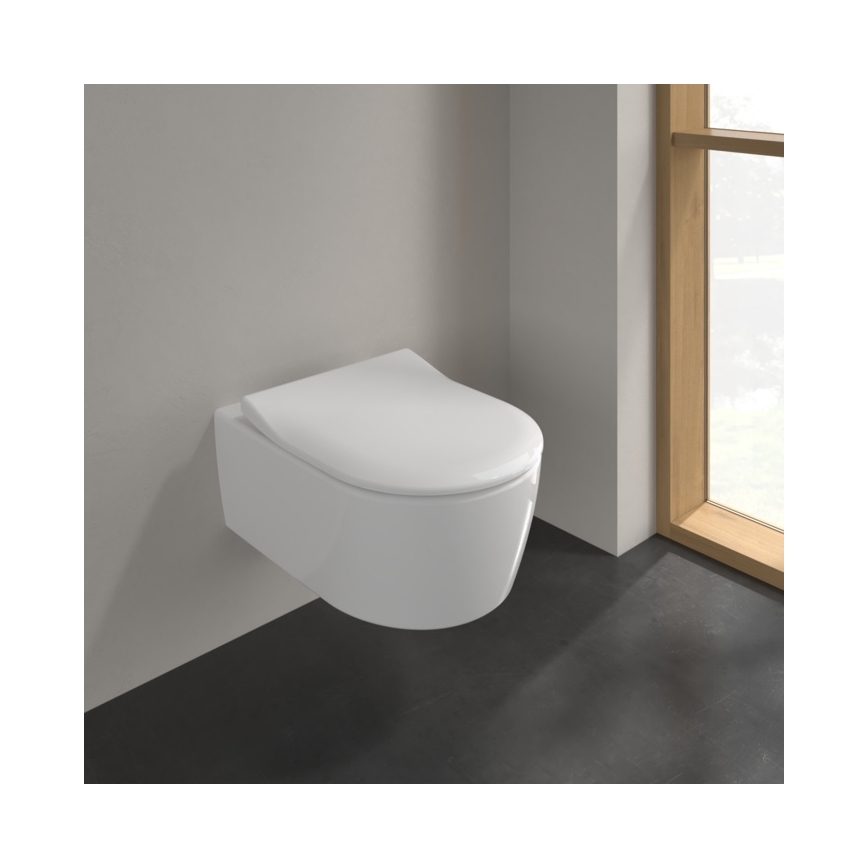 Villeroy & Boch 5656RS01 - Závesné WC so sedátkom SoftClose AVENTO keramika/biela