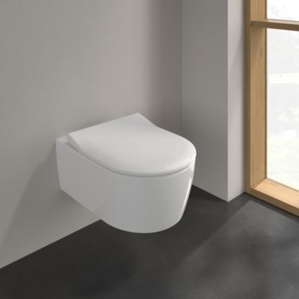 Villeroy & Boch 5656RSR1 - Závesné WC so sedátkom SoftClose AVENTO keramika/biela