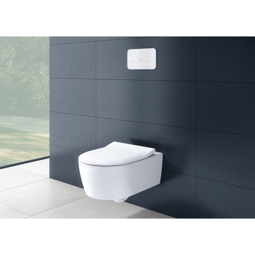 Villeroy & Boch 5656RSR1 - Závesné WC so sedátkom SoftClose AVENTO keramika/biela