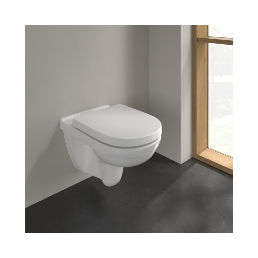 Villeroy & Boch 5660HR01 - závesné WC so SoftClose sedátkom O.NOVO, keramika/biela
