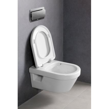 Villeroy & Boch 5684HRR1 - Závesné WC s sedadlom SoftClose ARCHITECTURA keramika/biela